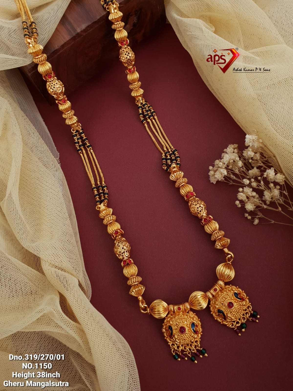 Temple on sale design mangalsutra